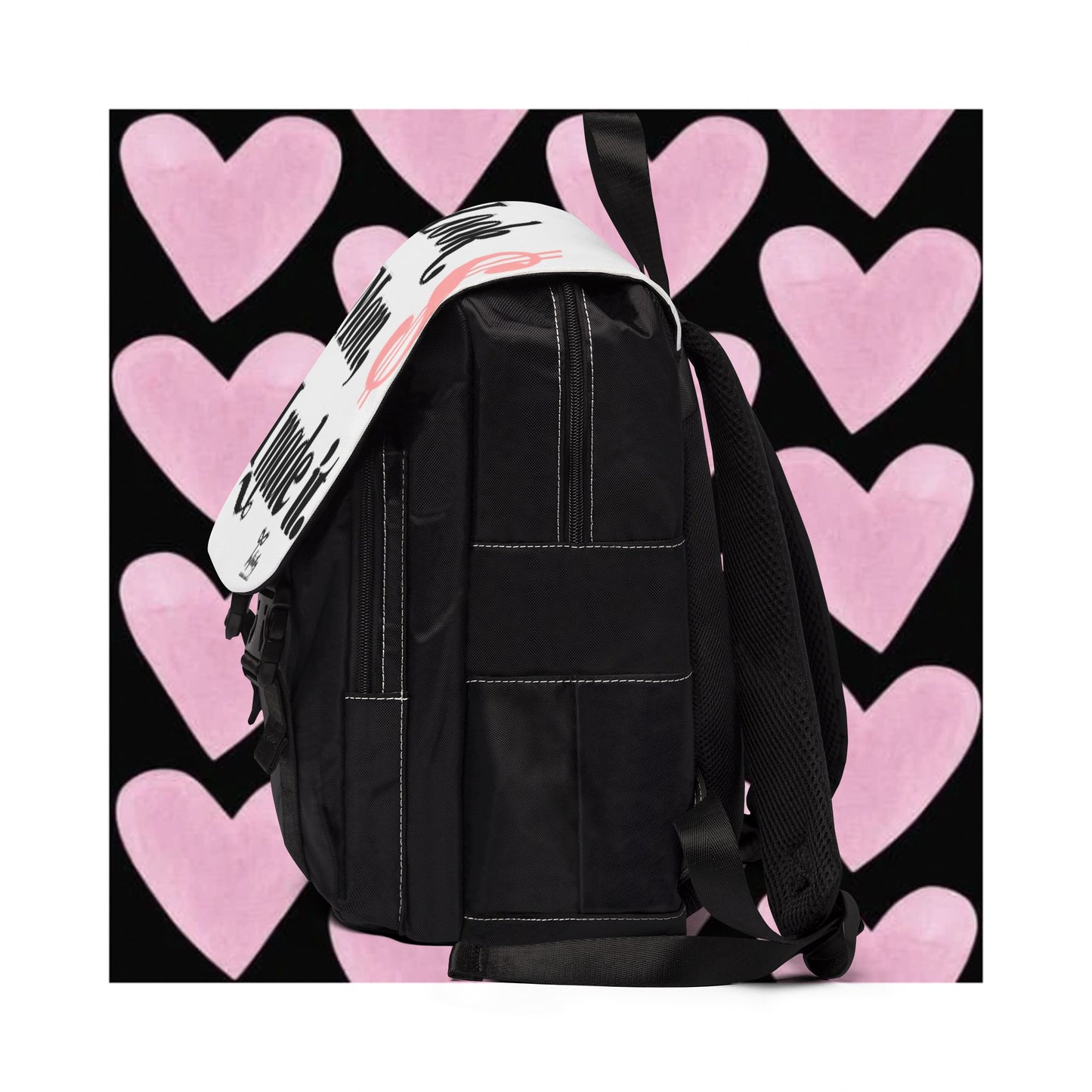 Unisex Shoulder Backpack- "Look Mom, I Made It!"