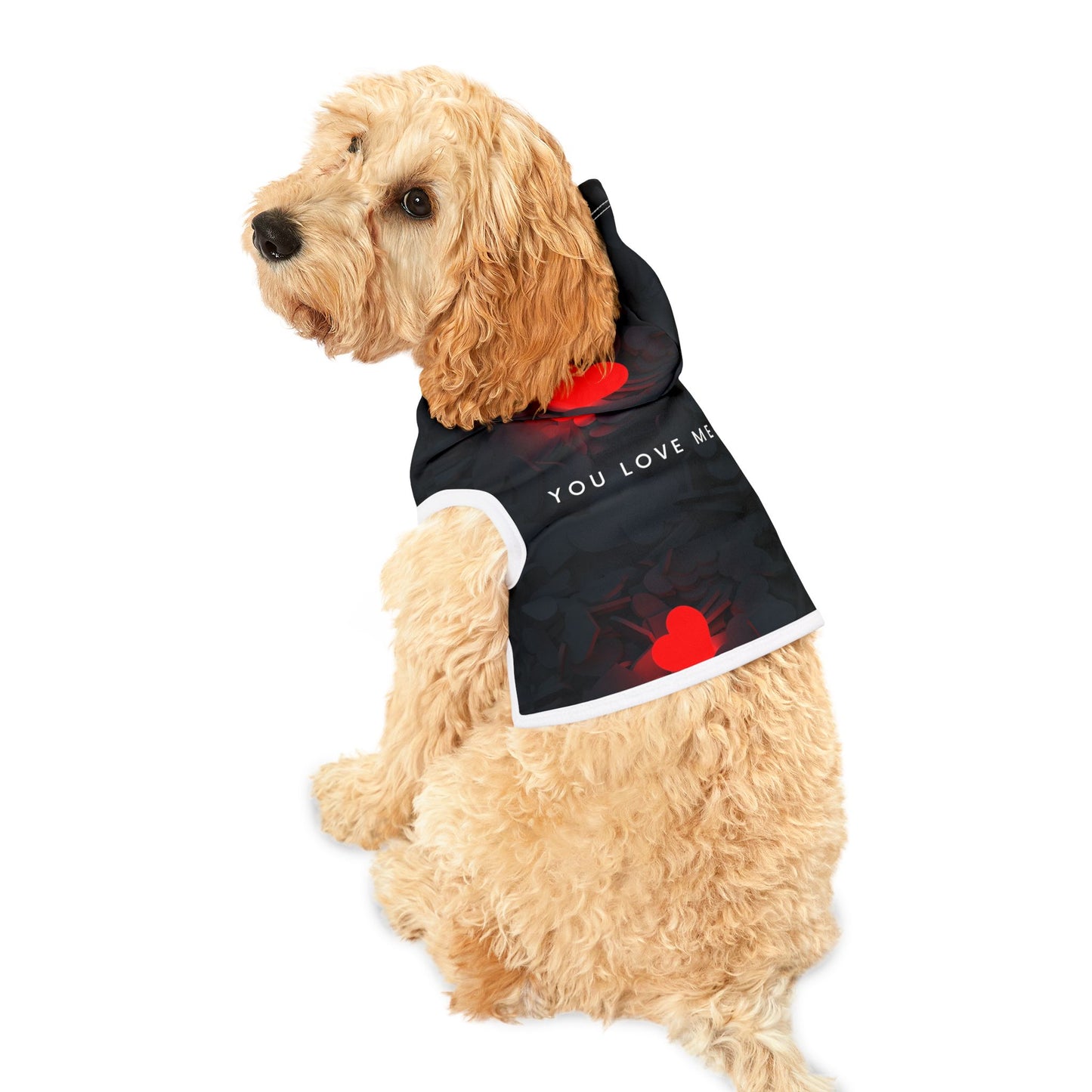 Pet Hoodie with 'You Love Me' Design by Infinity Accessories & Lashes