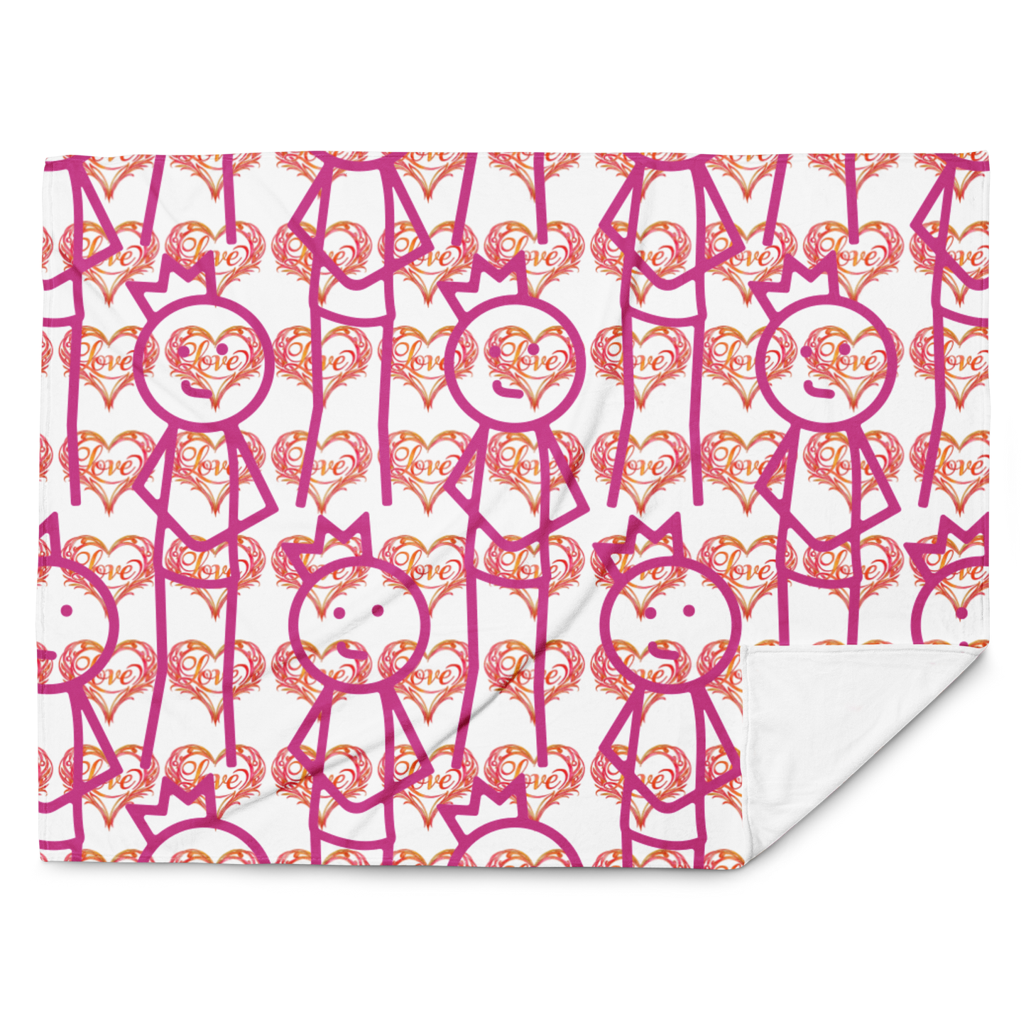 "Queen of Love" Throw Blanket
