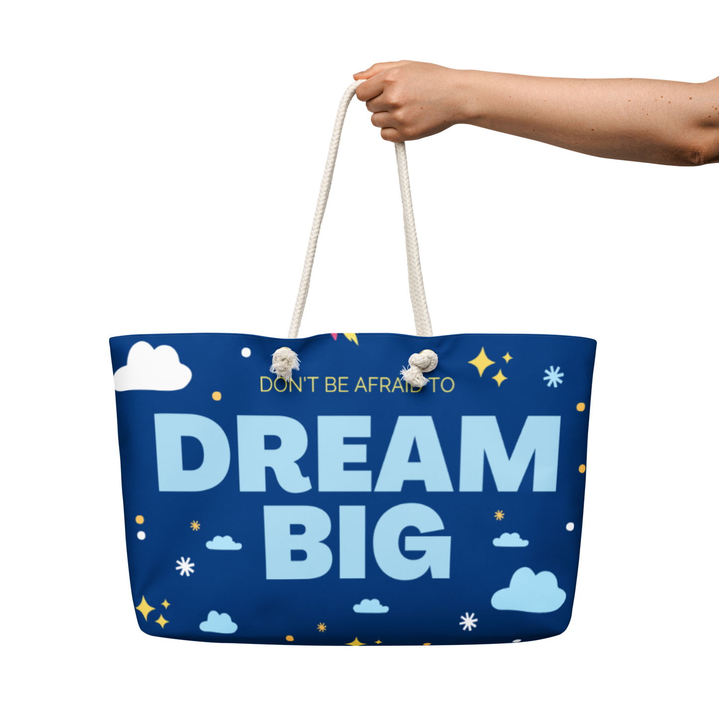 "Dream Big" Oversized Weekender bag