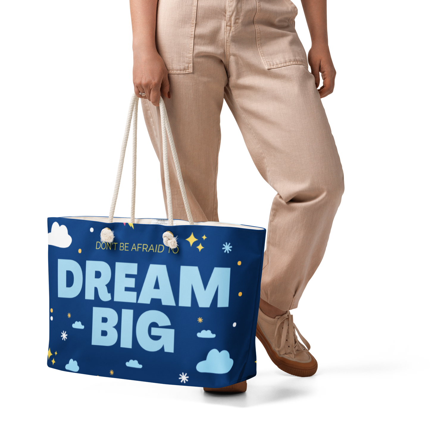 "Dream Big" Oversized Weekender bag