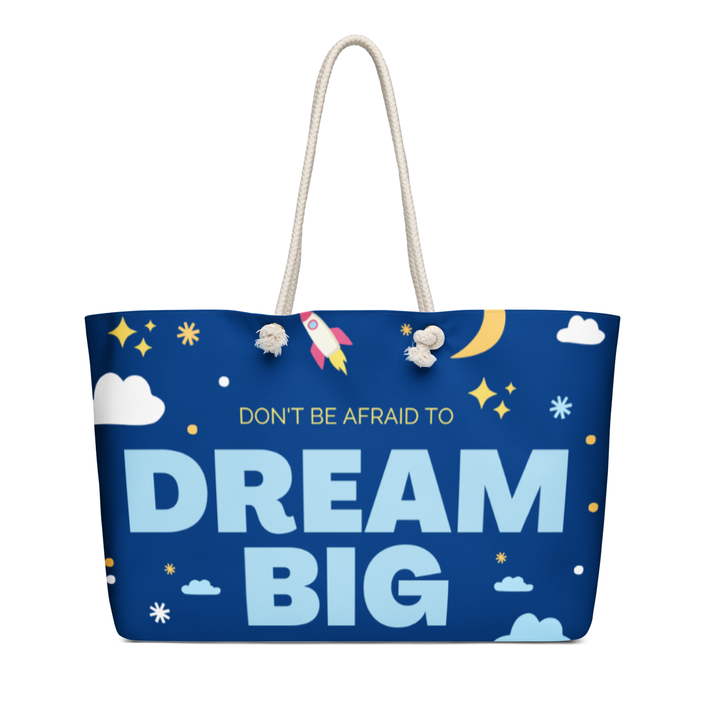 "Dream Big" Oversized Weekender bag